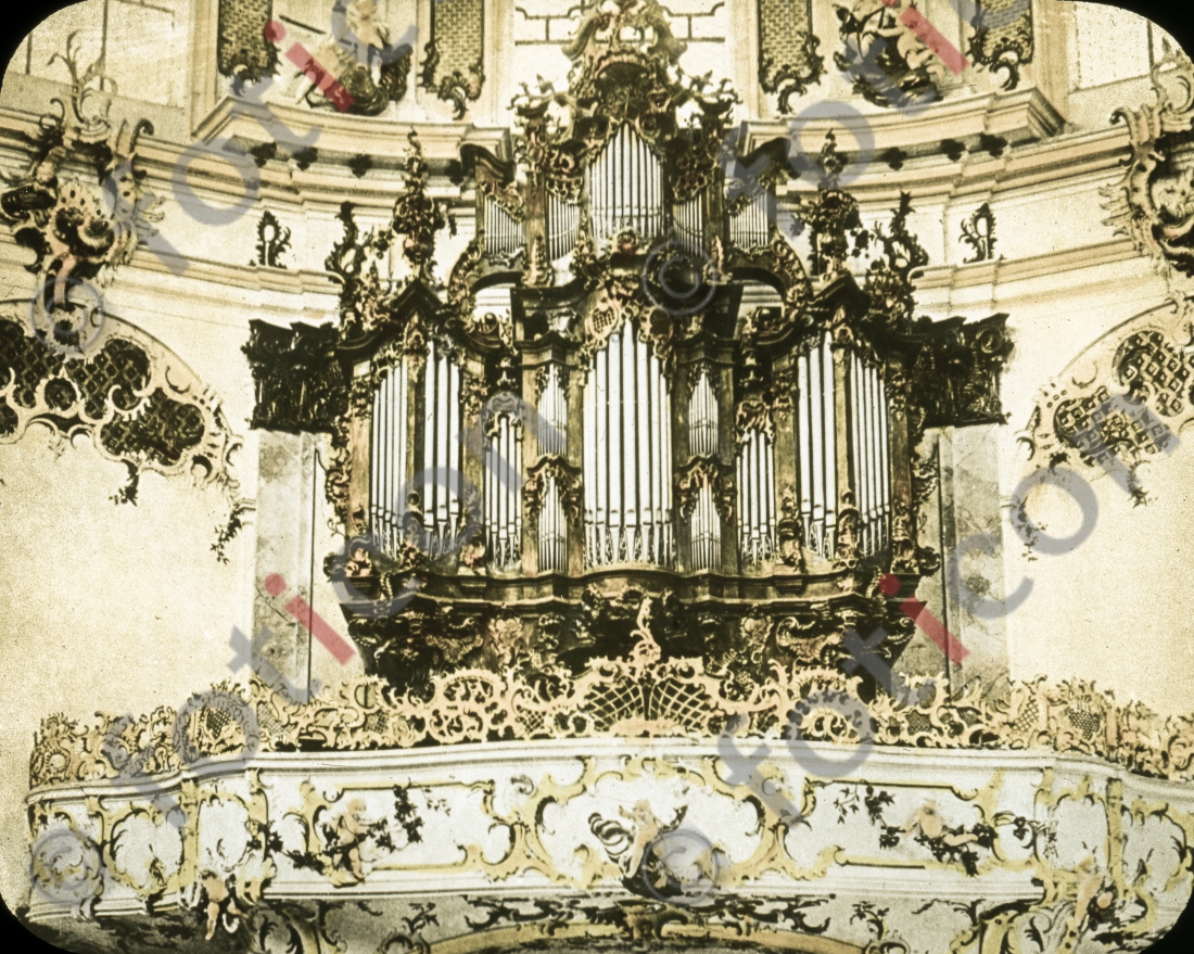 Orgel der Klosterkirche Mariä Himmelfahrt | Organ of the monastery church of the Assumption - Foto foticon-simon-105-012.jpg | foticon.de - Bilddatenbank für Motive aus Geschichte und Kultur